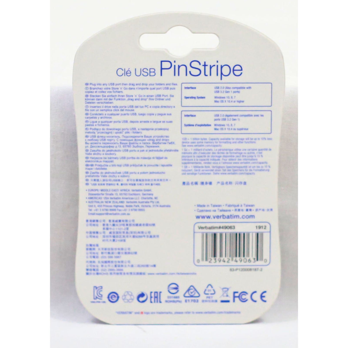 Verbatim Pinstripe USB Drive - 16GB by Verbatim on Schoolbooks.ie