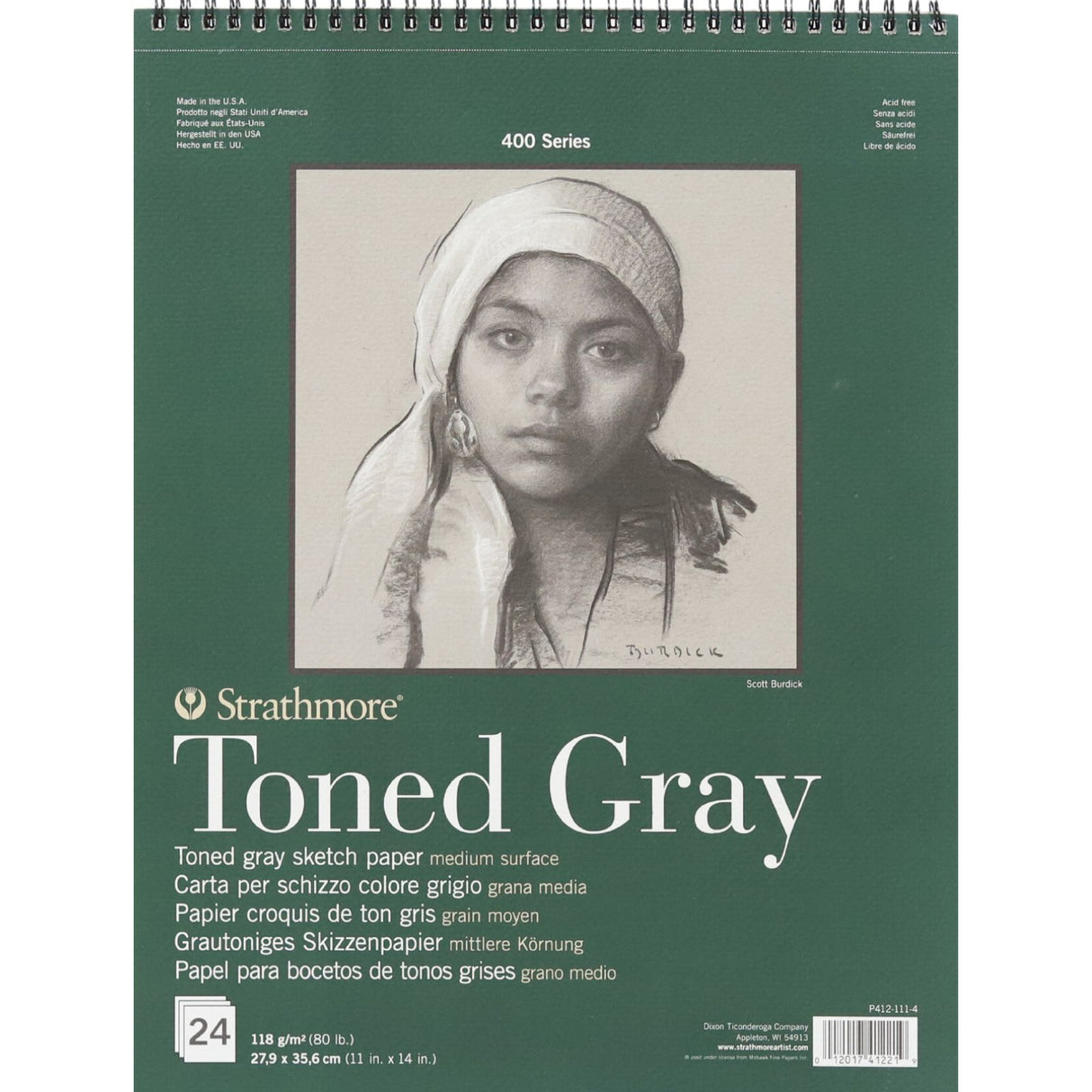 Strathmore - Toned Grey Sketch Pad - 11" x 14" - 24 Sheets by Strathmore on Schoolbooks.ie