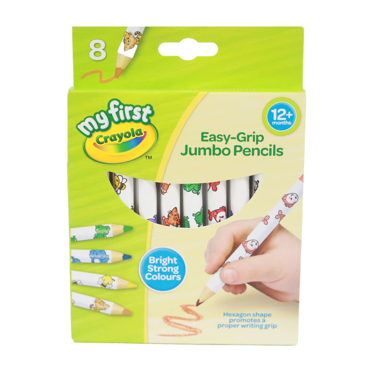 Crayola - My First Easy Grip Jumbo Pencils - Pack of 8 by Crayola on Schoolbooks.ie