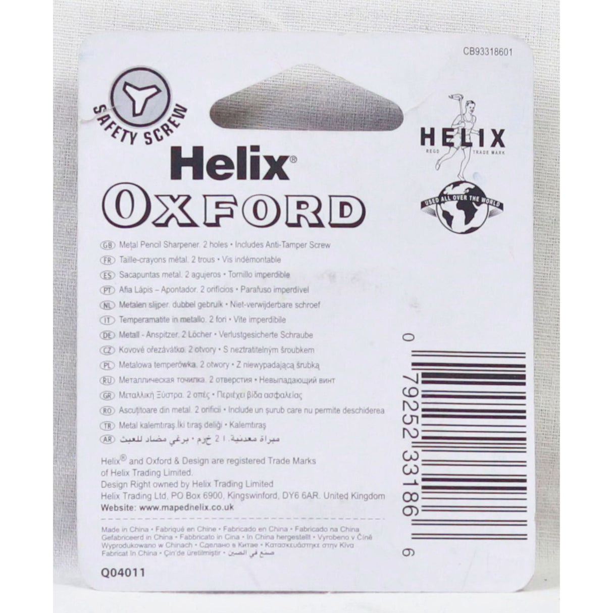 ■ Helix - Oxford Twin Hole Metal Sharpener by Helix on Schoolbooks.ie
