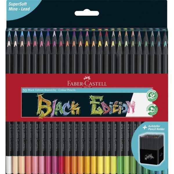 Faber-Castell - Colouring Pencils - Black Edition - Box of 50 by Faber-Castell on Schoolbooks.ie