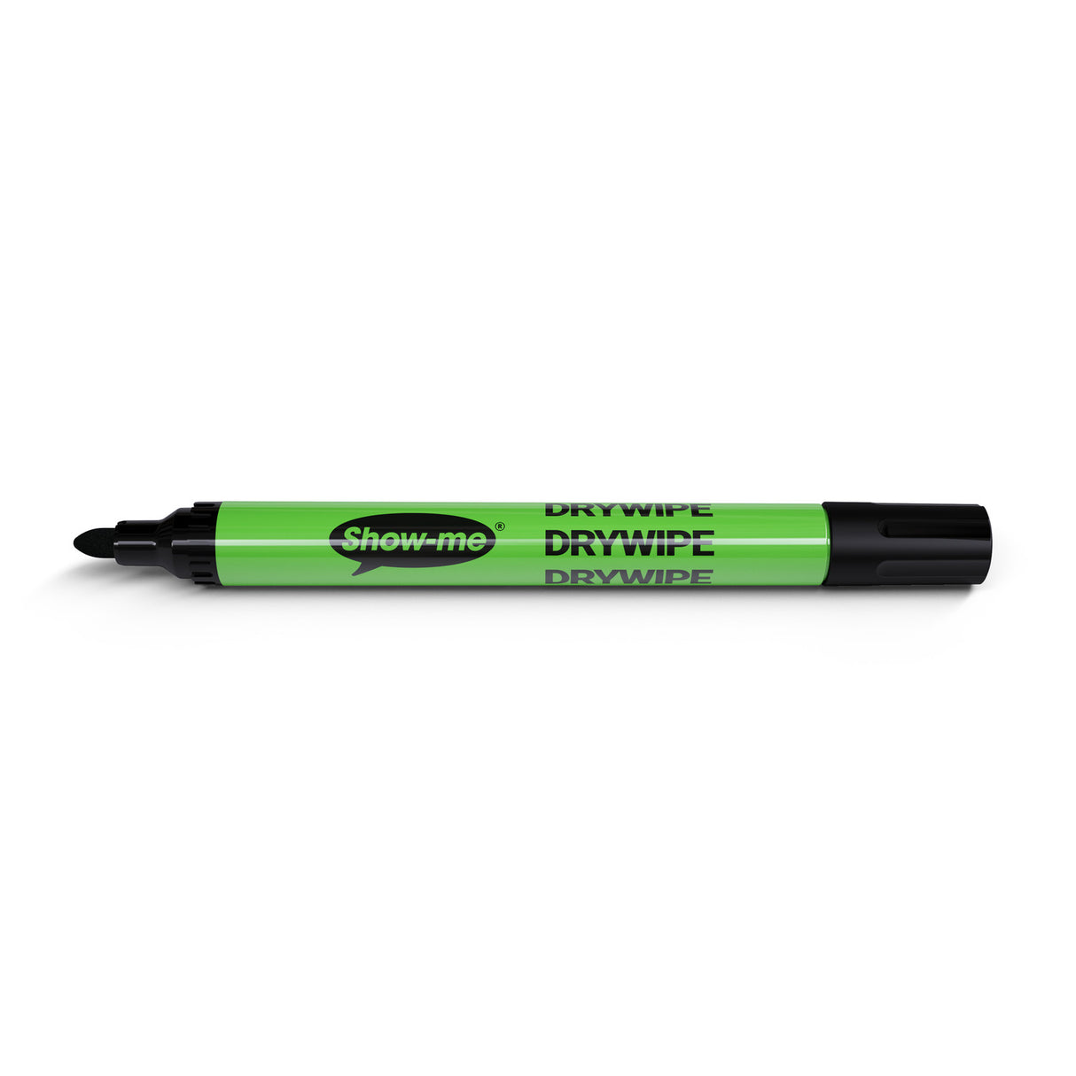 Show-me - Drywipe Markers - Medium Tip - Slim Barrel - Black - Box of 10 by Show-me on Schoolbooks.ie