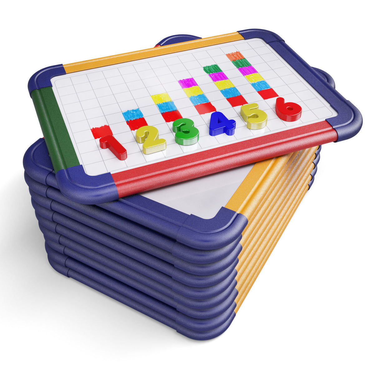 Show-me - Framed Magnetic Drywipe Boards - Gridded / Plain - A4 - Pack of 10 by Show-me on Schoolbooks.ie