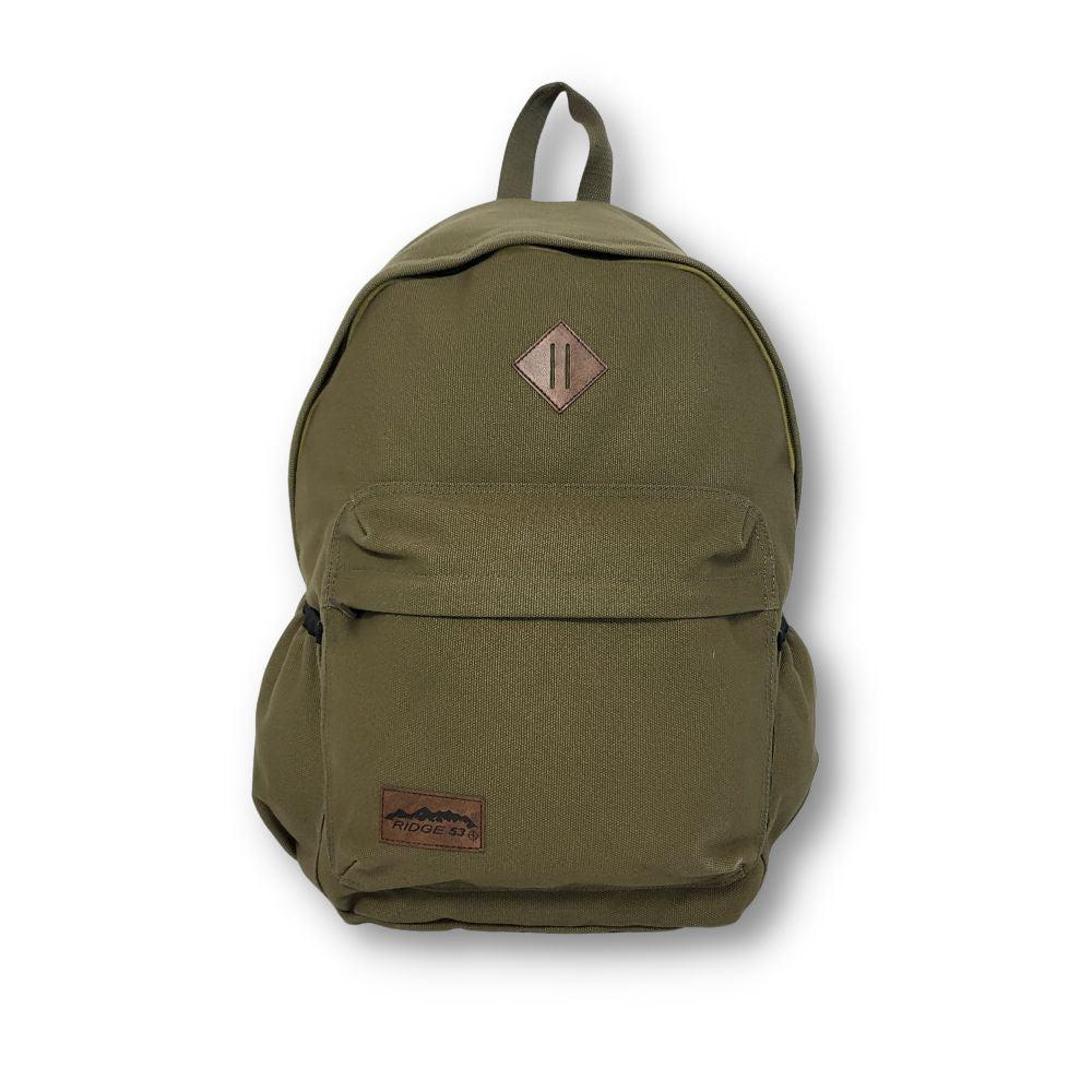 ■ Ridge 53 - Canvas Backpack - Khaki by Ridge 53 on Schoolbooks.ie