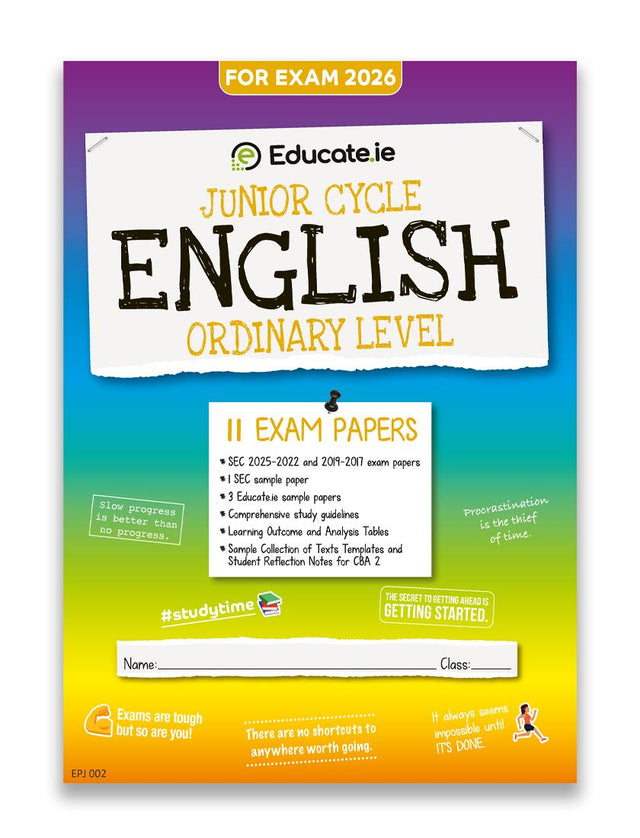 Educate.ie - Exam Papers - Junior Cycle - English - Ordinary Level - Exam 2026 by Educate.ie on Schoolbooks.ie