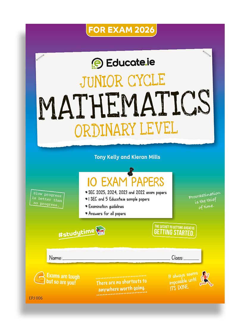 Educate.ie - Exam Papers - Junior Cycle - Maths - Ordinary Level - Exam 2026 by Educate.ie on Schoolbooks.ie