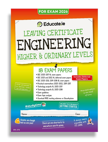 ■ Educate.ie - Exam Papers - Leaving Cert - Engineering - Higher & Ordinary Level - Exam 2026 by Educate.ie on Schoolbooks.ie