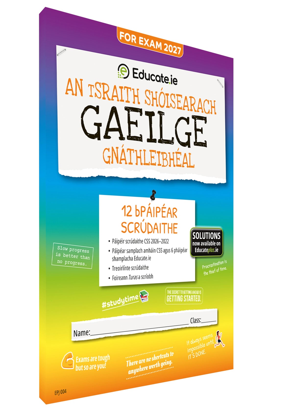Educate.ie - Exam Papers - Junior Cycle - Gaeilge / Irish - Ordinary Level - Exam 2027 by Educate.ie on Schoolbooks.ie