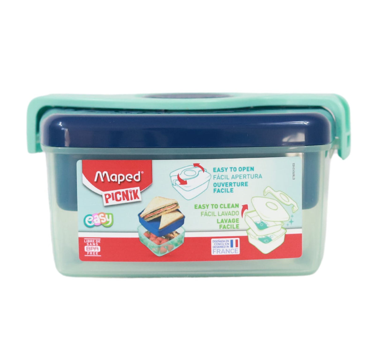 Maped - Picnik Concept - Twist Sandwich Box - Blue by Maped on Schoolbooks.ie