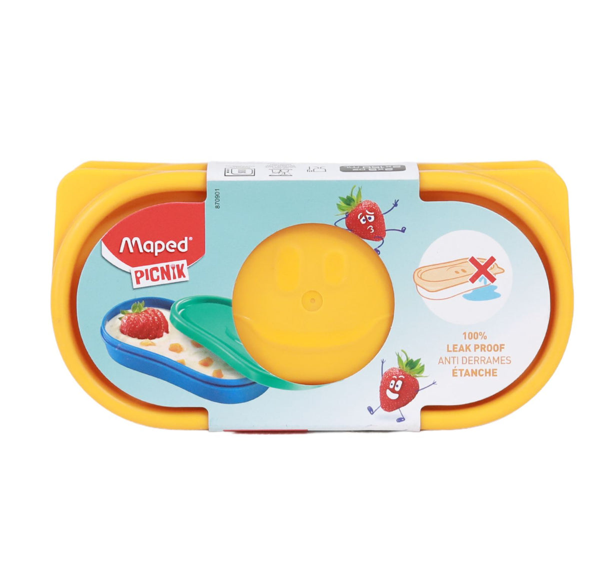 Maped Picnik - Concept Kids Figurative Pack of 2 Snack Boxes - Pink by Maped on Schoolbooks.ie