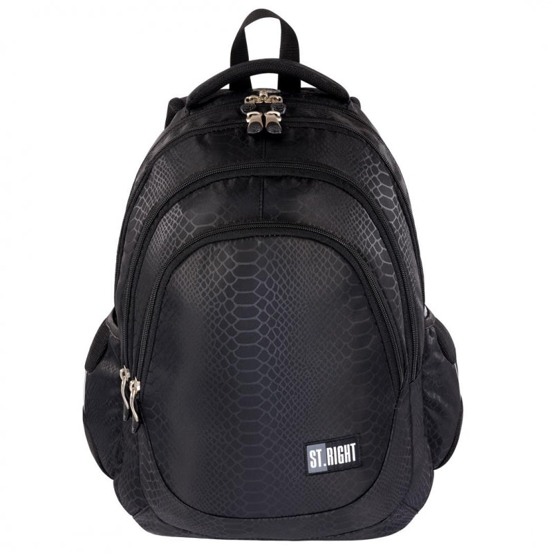 St.Right - Shiny Snake - 4 Compartment Backpack - BP6 by St.Right on Schoolbooks.ie