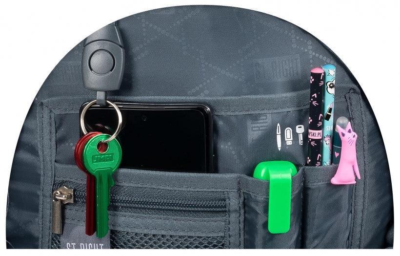 St.Right - Shiny Snake - 4 Compartment Backpack - BP6 by St.Right on Schoolbooks.ie