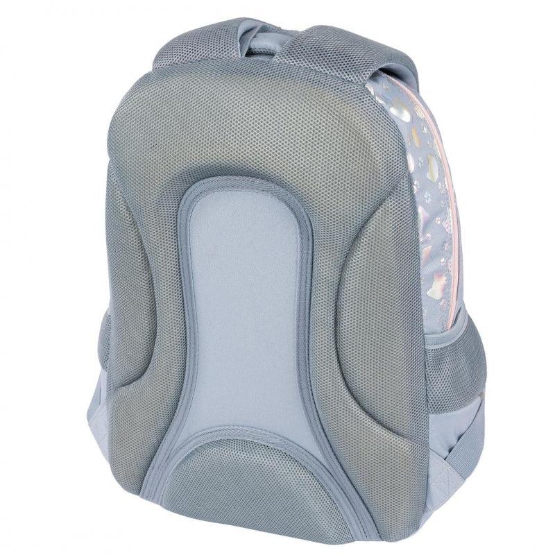 ■ St.Right - Silver Cats - 3 Compartment Backpack - BP26 by St.Right on Schoolbooks.ie