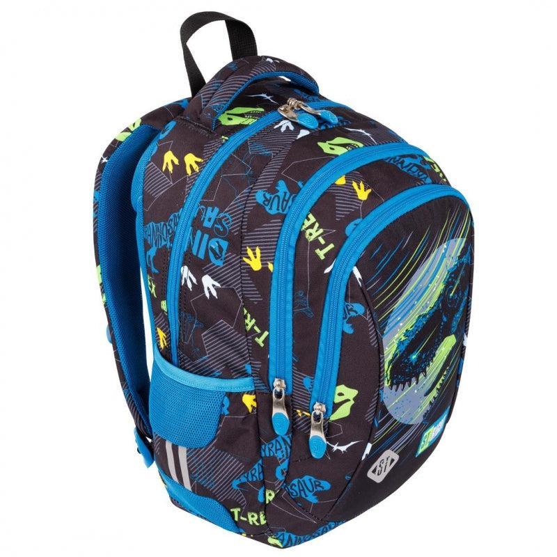 ■ St.Right - Dinosaur - 3 Compartment Backpack - BP26 by St.Right on Schoolbooks.ie