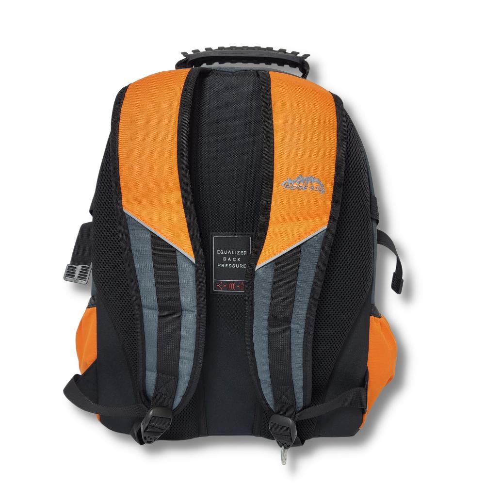 Ridge 53 - Bolton Backpack - Grey and Orange by Ridge 53 on Schoolbooks.ie