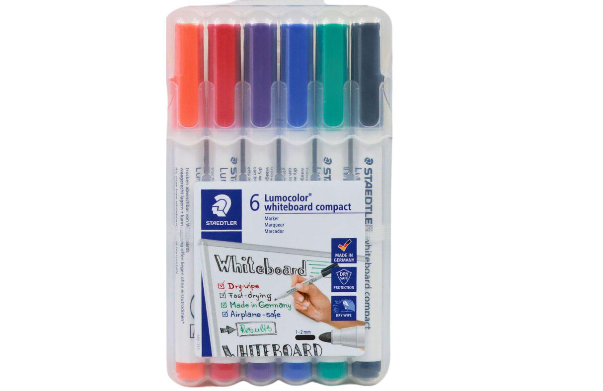 Staedtler - Lumocolor Whiteboard Compact 341 - Pack of 6 by Staedtler on Schoolbooks.ie