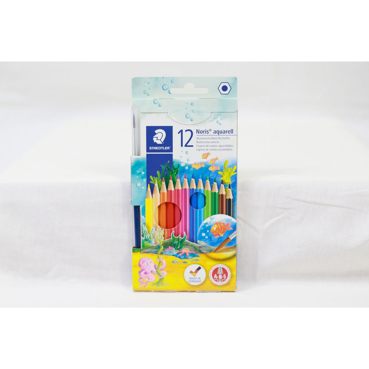 Staedtler - Box of 12 Watercolour Pencils & Paintbrush by Staedtler on Schoolbooks.ie