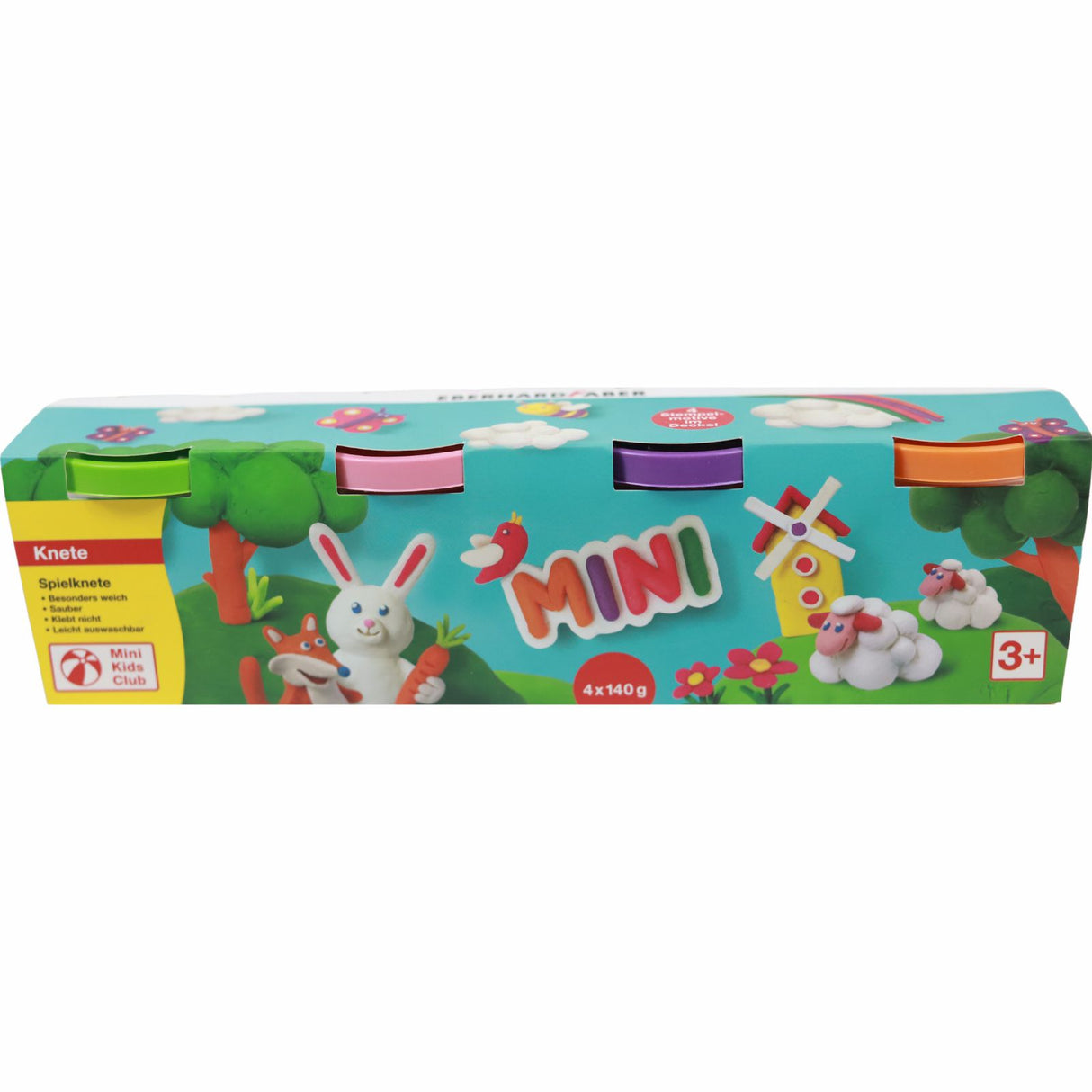 Efa Modelling Dough Box Of 4 Fluorescent Colours by Eberhard Faber on Schoolbooks.ie