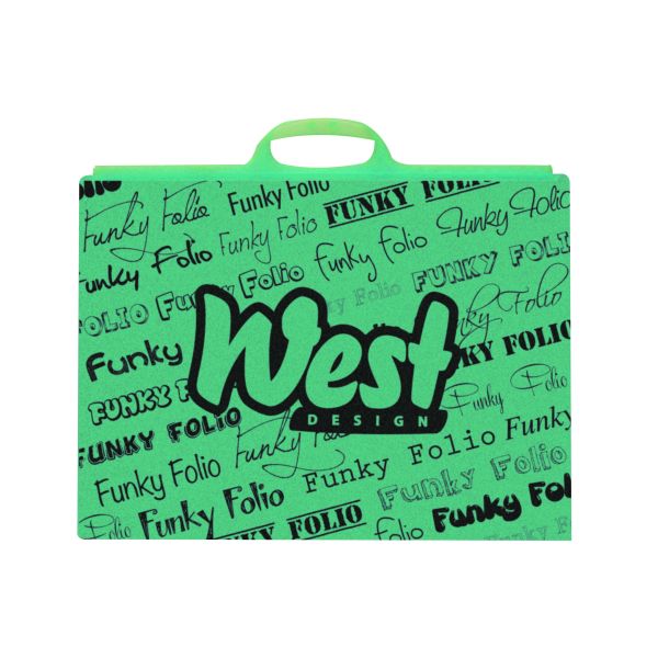 Funky Folio A3 Blue by West Design on Schoolbooks.ie