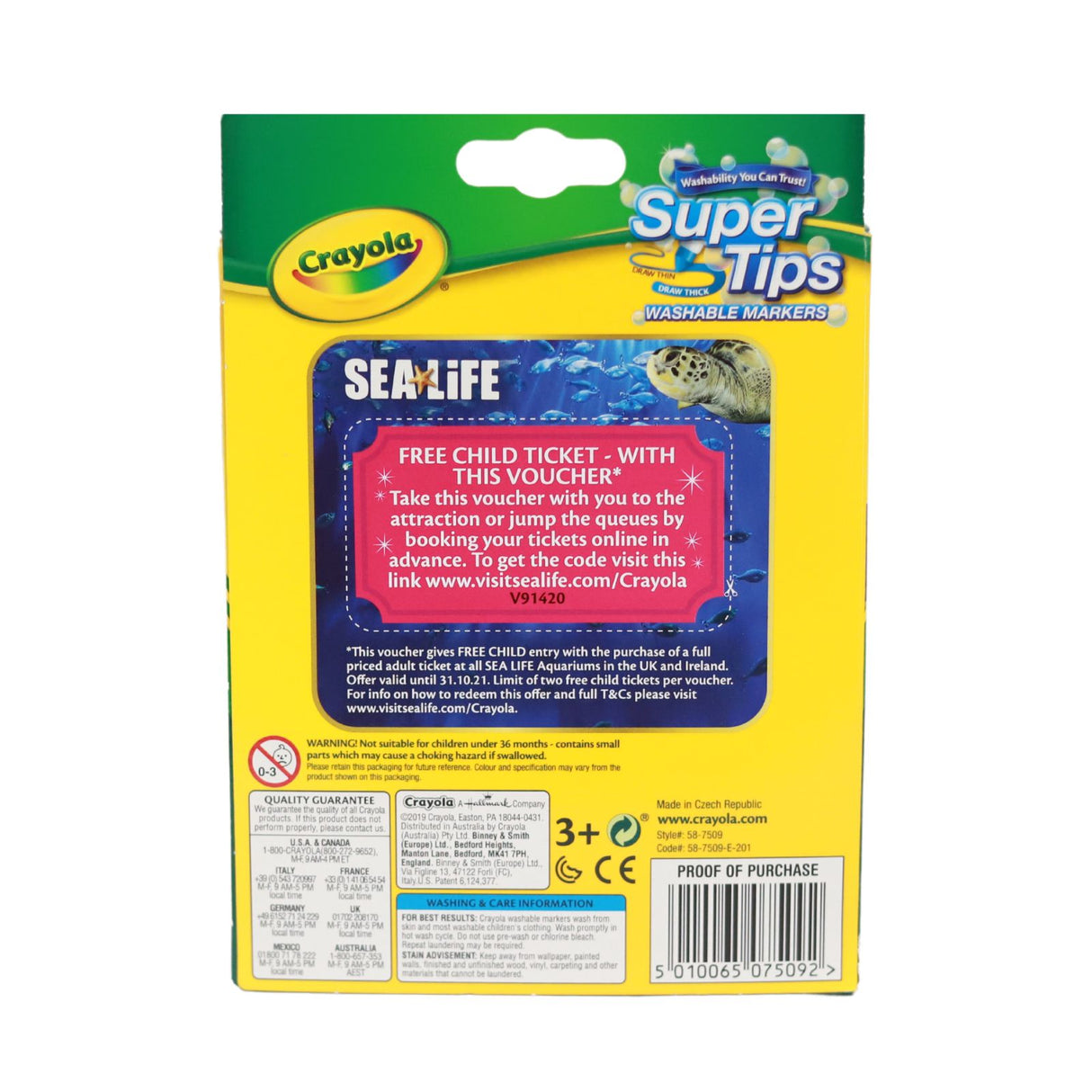 Crayola Washable Markers - Pack of 12 by Crayola on Schoolbooks.ie