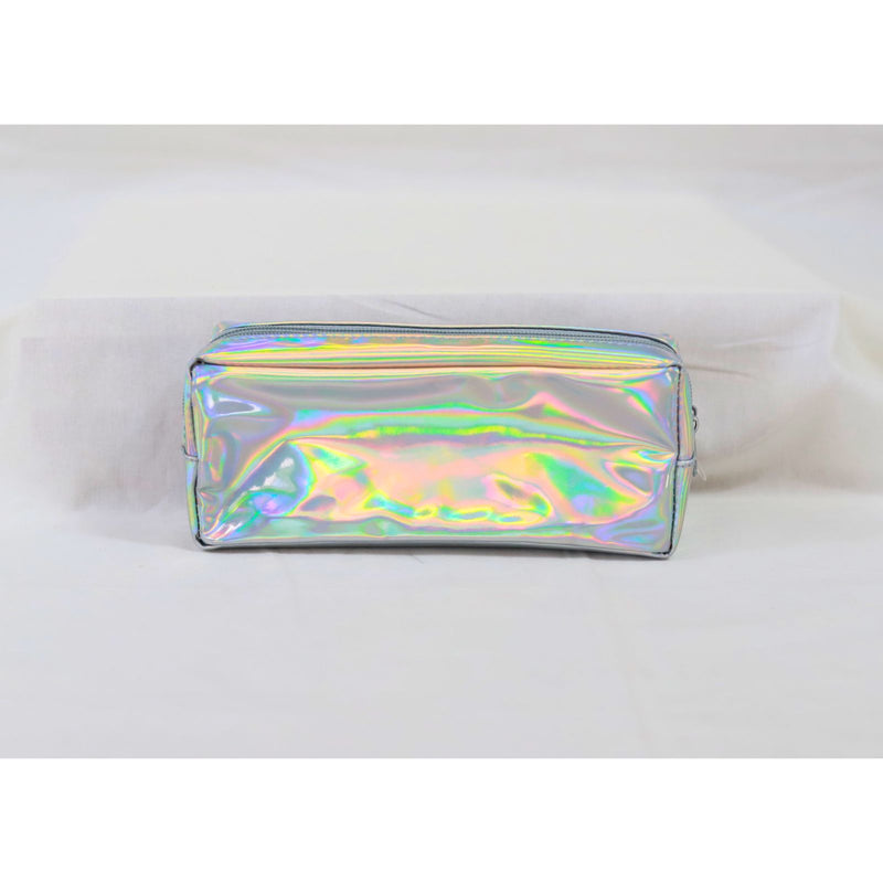 Silver Iridium Double Pencil Case by Supreme Stationery on Schoolbooks.ie