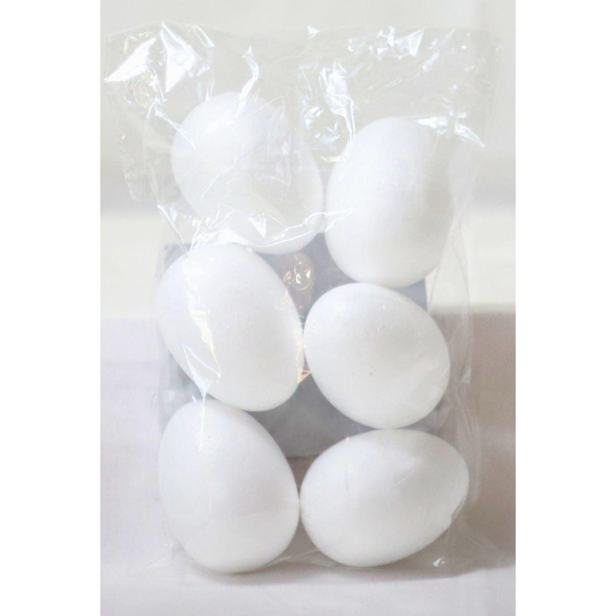 Icon Craft Packet of 6 Styrofoam Eggs - 80mm by Icon Craft on Schoolbooks.ie