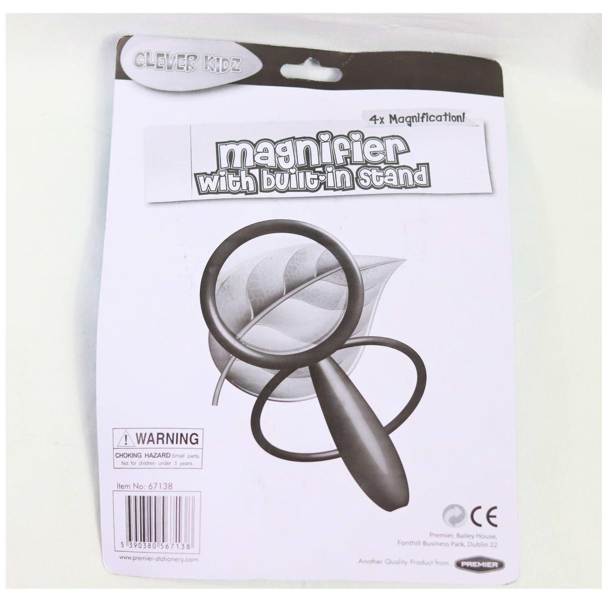 Clever Kidz Jumbo 4x Magnifier W/built-in Stand by Clever Kidz on Schoolbooks.ie