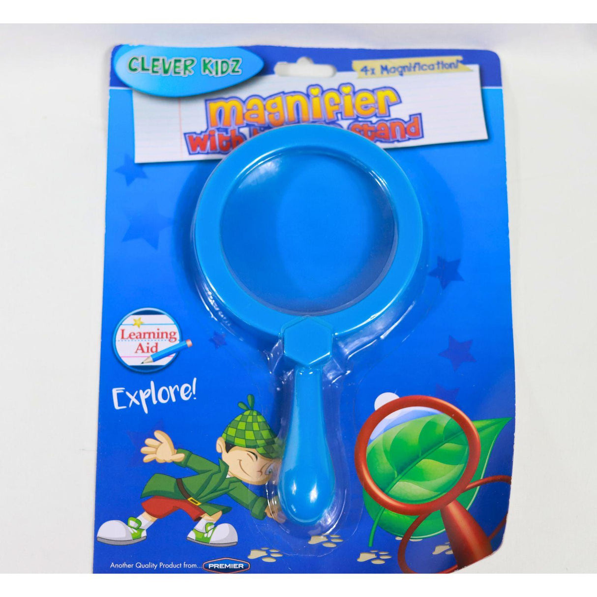 Clever Kidz Jumbo 4x Magnifier W/built-in Stand by Clever Kidz on Schoolbooks.ie