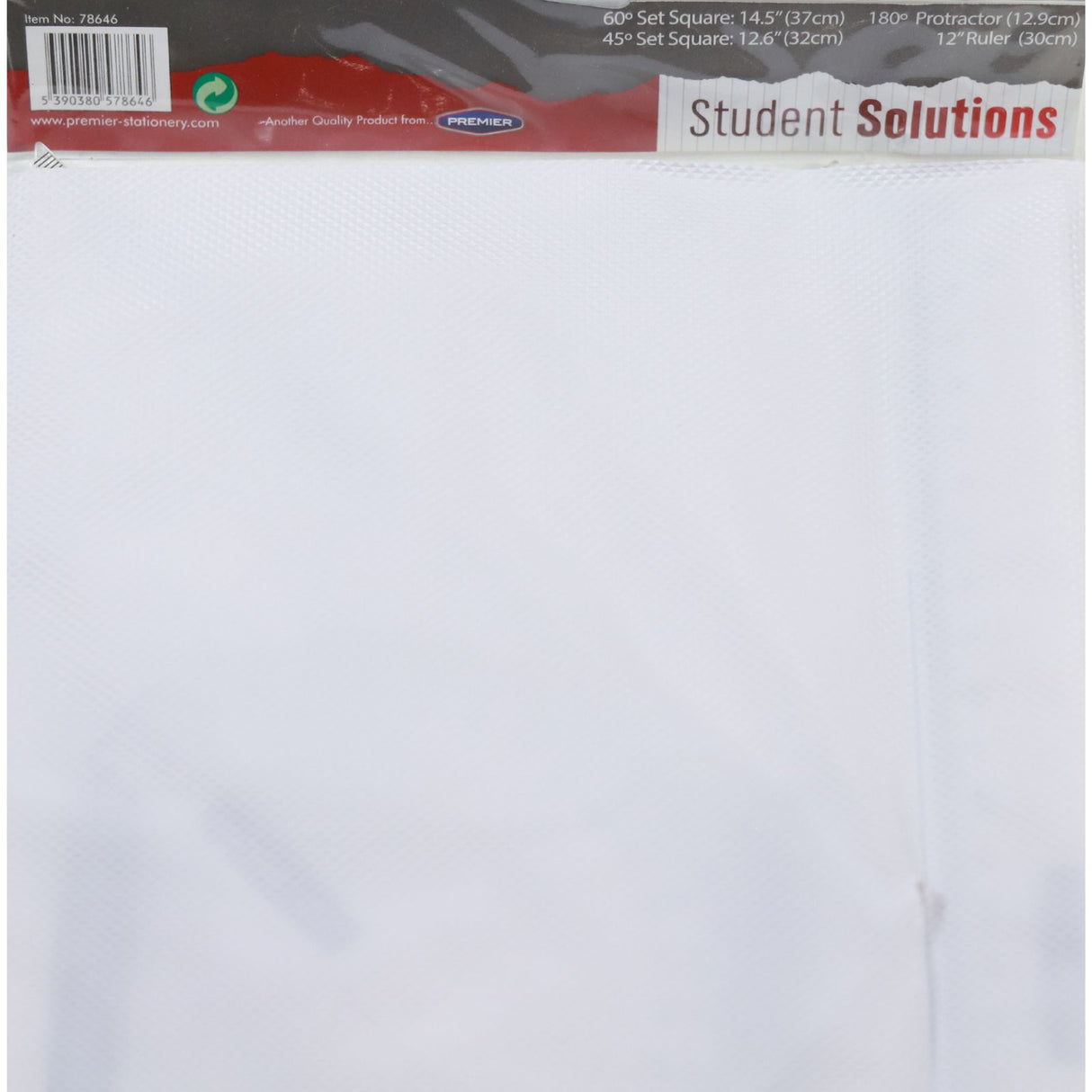 Student Solutions - 4 piece Multi-pack Set Square Set by Student Solutions on Schoolbooks.ie