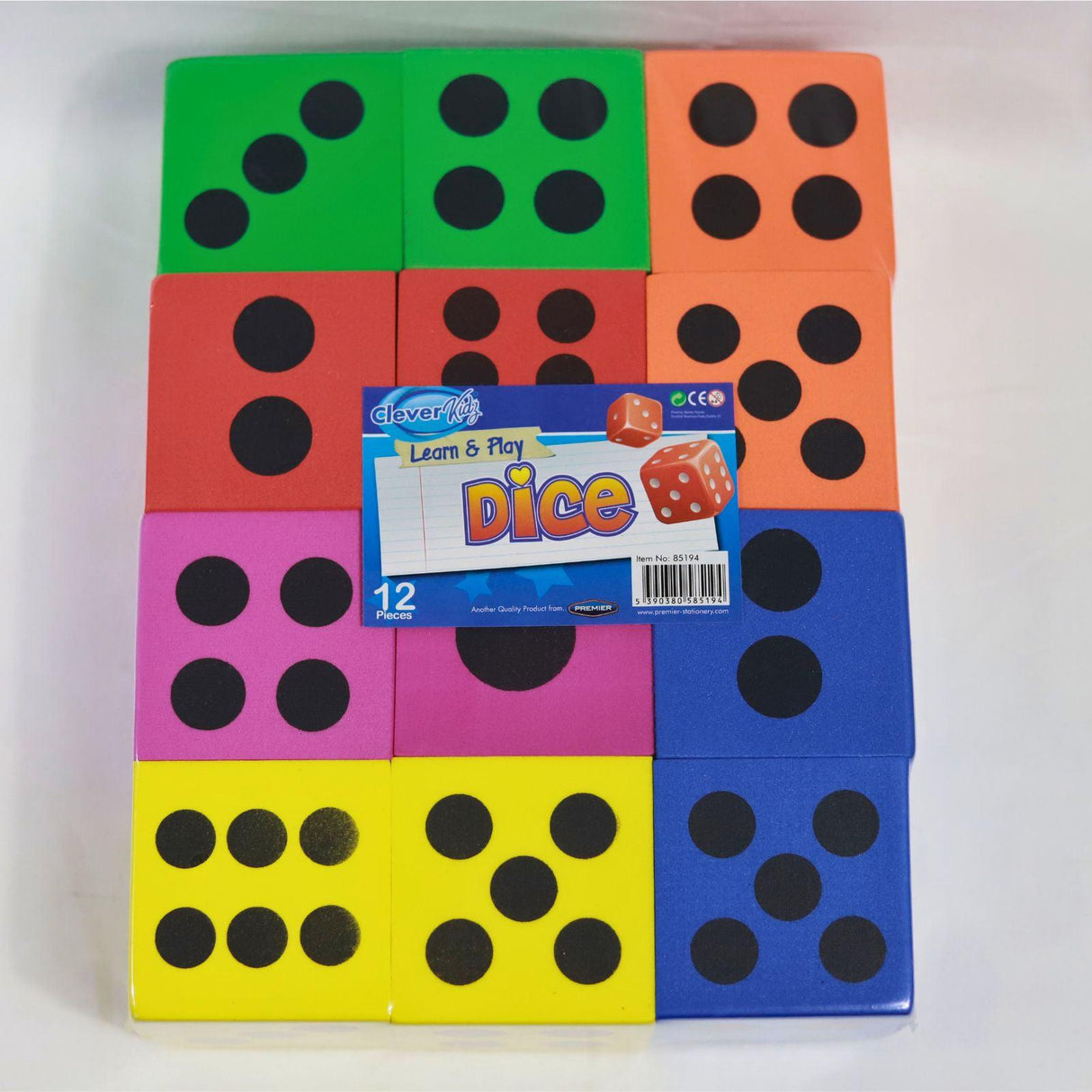 Clever Kidz - Eva Dice - Pack of 12 by Clever Kidz on Schoolbooks.ie