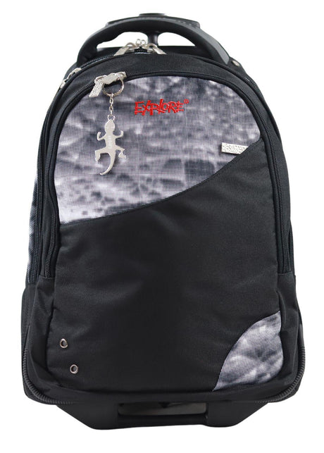 Explore Trolley Backpack - Crystal & Black by Premier on Schoolbooks.ie