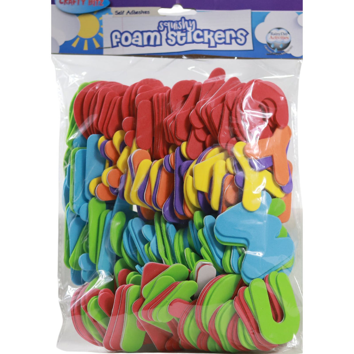 Crafty Bitz Packet of 215 50mm Foam Stickers - Letters by Crafty Bitz on Schoolbooks.ie