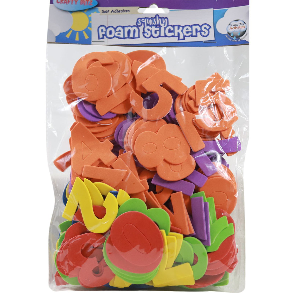 Crafty Bitz Packet of 220 5mm Foam Stickers - Numbers by Crafty Bitz on Schoolbooks.ie
