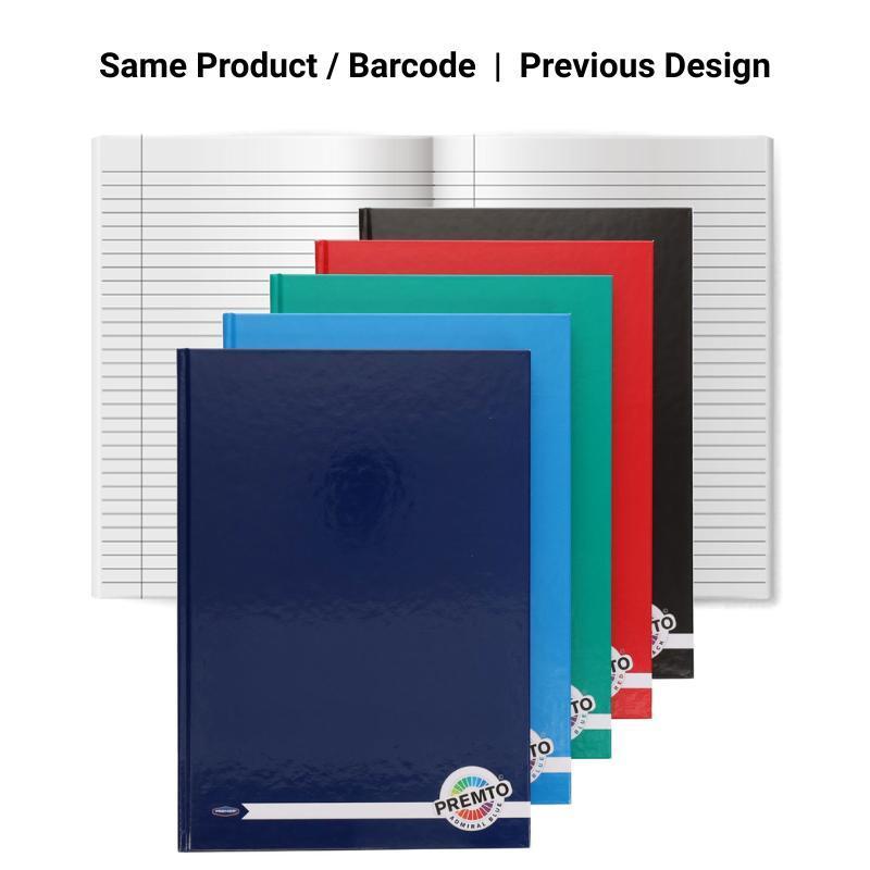 Premto - Hardback Notebook - A4 - 160 Page - Assorted - Pack of 5 by Premto on Schoolbooks.ie