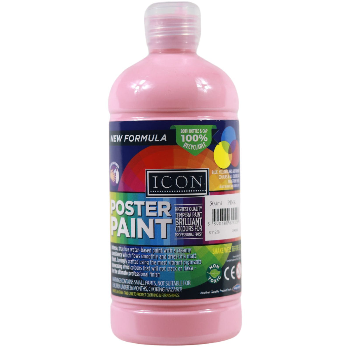 ■ Icon - Poster Paint - 500ml - Pink by Icon on Schoolbooks.ie