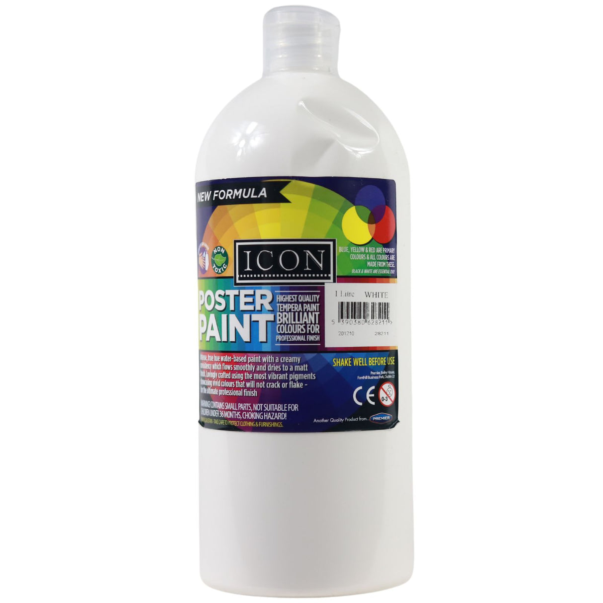 Icon - Poster Paint - 1ltr - White by Icon on Schoolbooks.ie