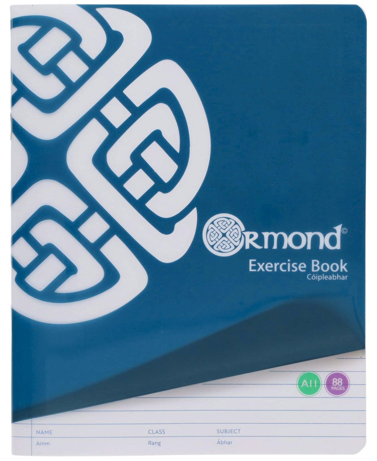 Ormond - Exercise Copy Books - Bright - Durable Cover - A11 - 88 Page - Pack of 5 by Ormond on Schoolbooks.ie