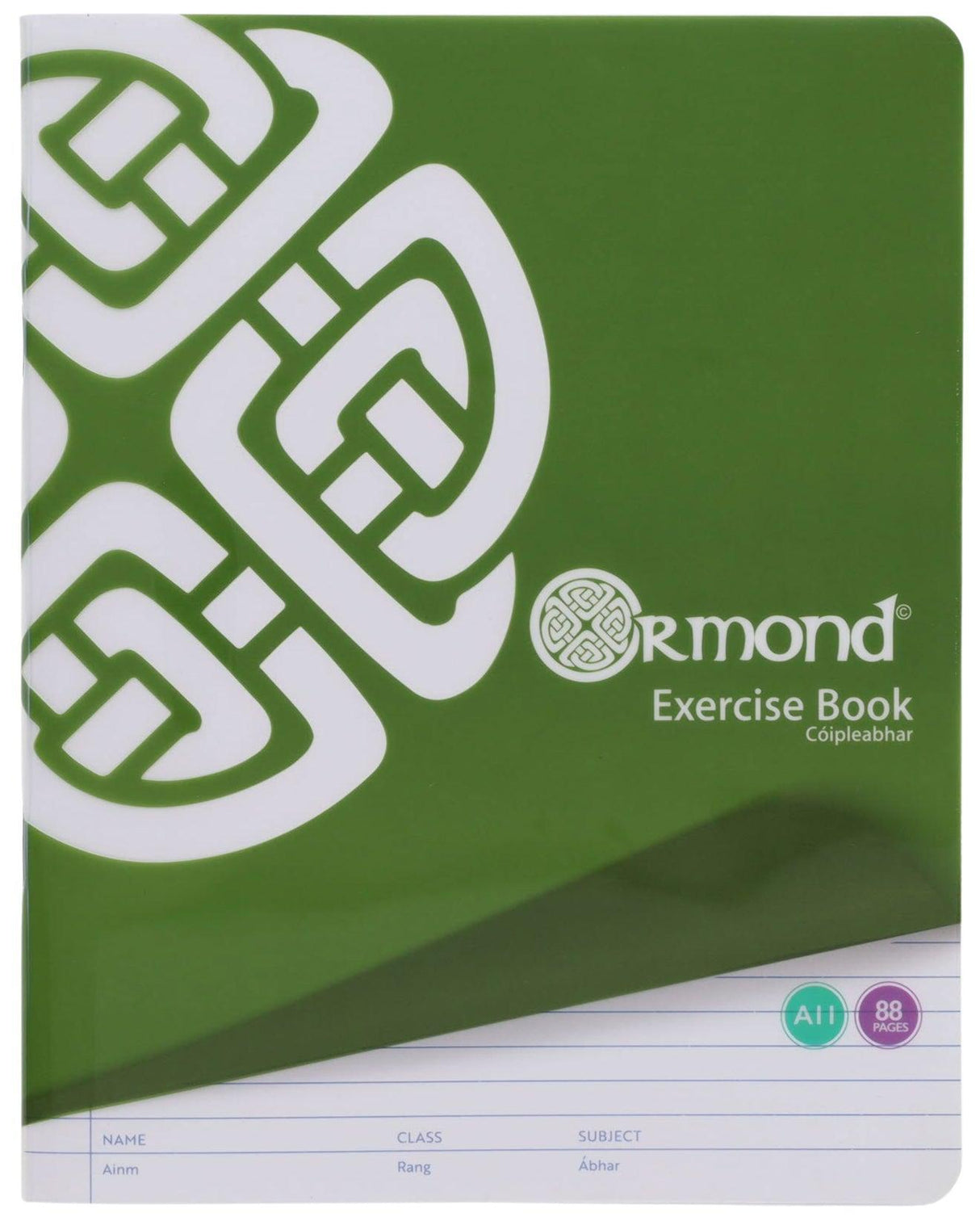 Ormond - Exercise Copy Books - Bright - Durable Cover - A11 - 88 Page - Pack of 5 by Ormond on Schoolbooks.ie