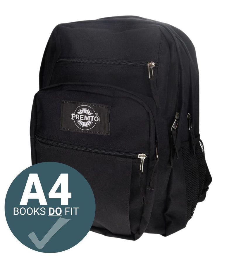 Premto Backpack - 34 Litre - Jet Black by Premto on Schoolbooks.ie