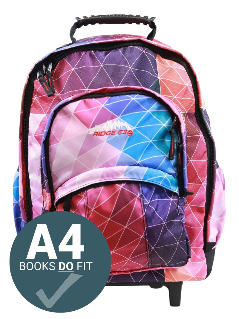 Ridge 53 - Temple Wheeled Backpack - Dublin Diamonds by Ridge 53 on Schoolbooks.ie