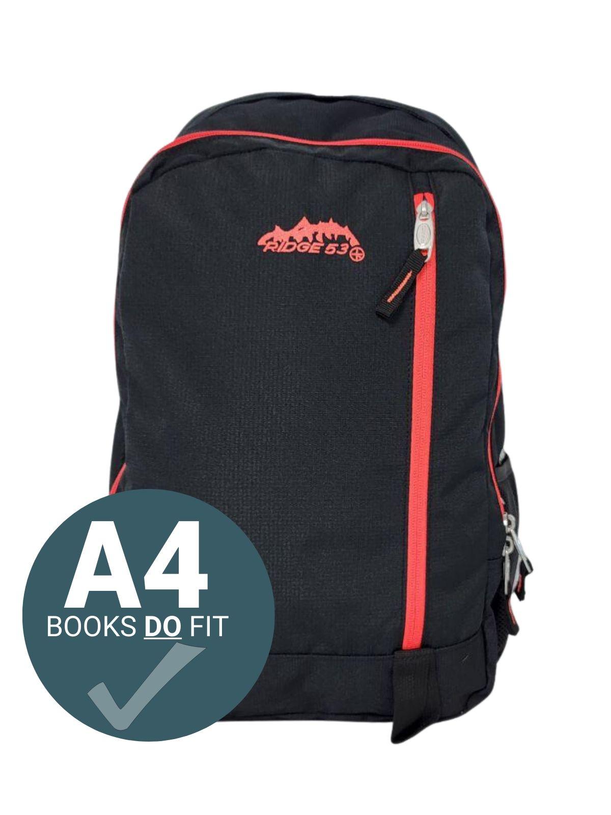 ■ Ridge 53 - Dawson Backpack - Black and Red by Ridge 53 on Schoolbooks.ie