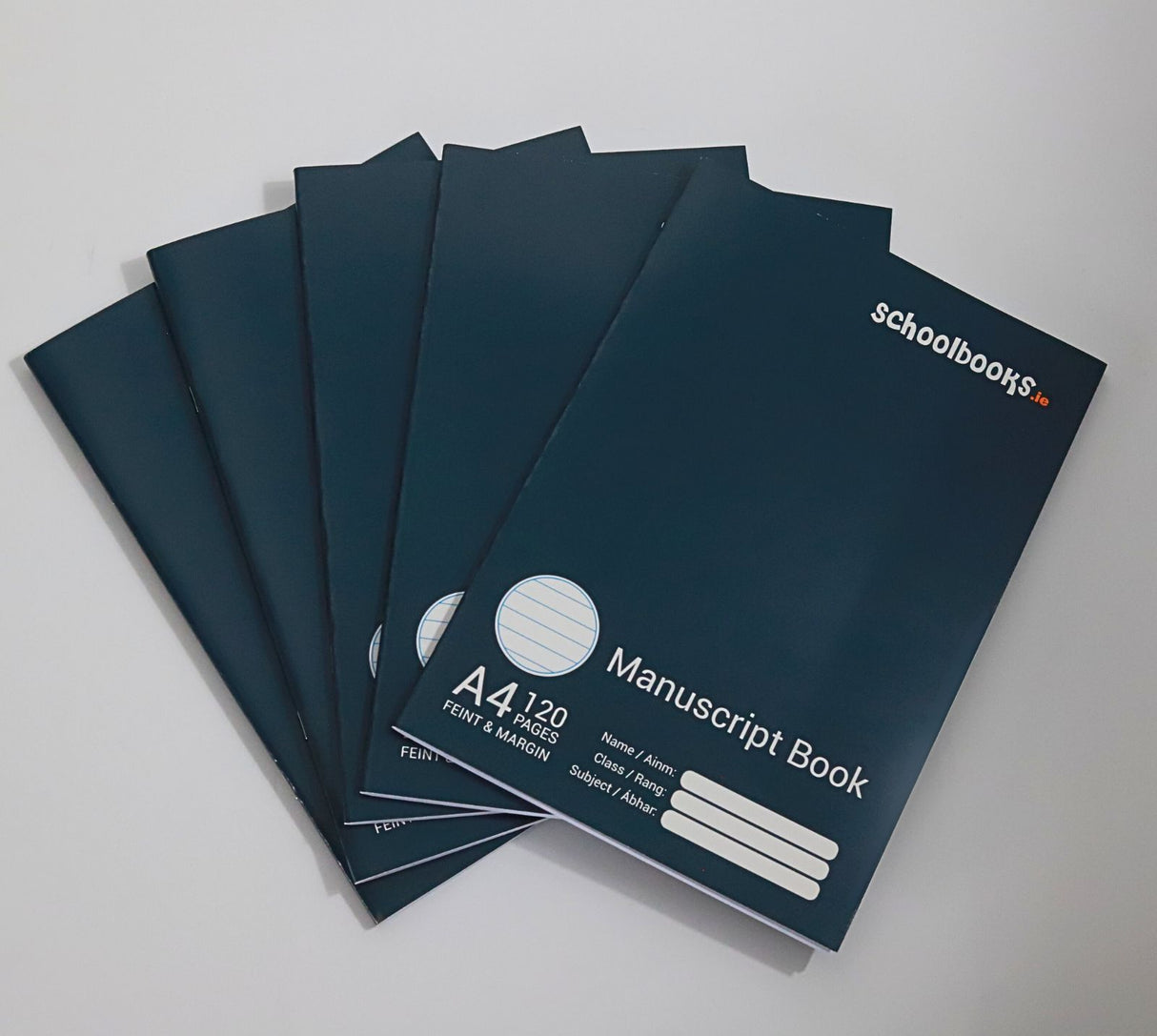 Schoolbooks.ie - A4 Manuscript Book - 120 Page - Pack of 5 - Navy by Schoolbooks.ie on Schoolbooks.ie
