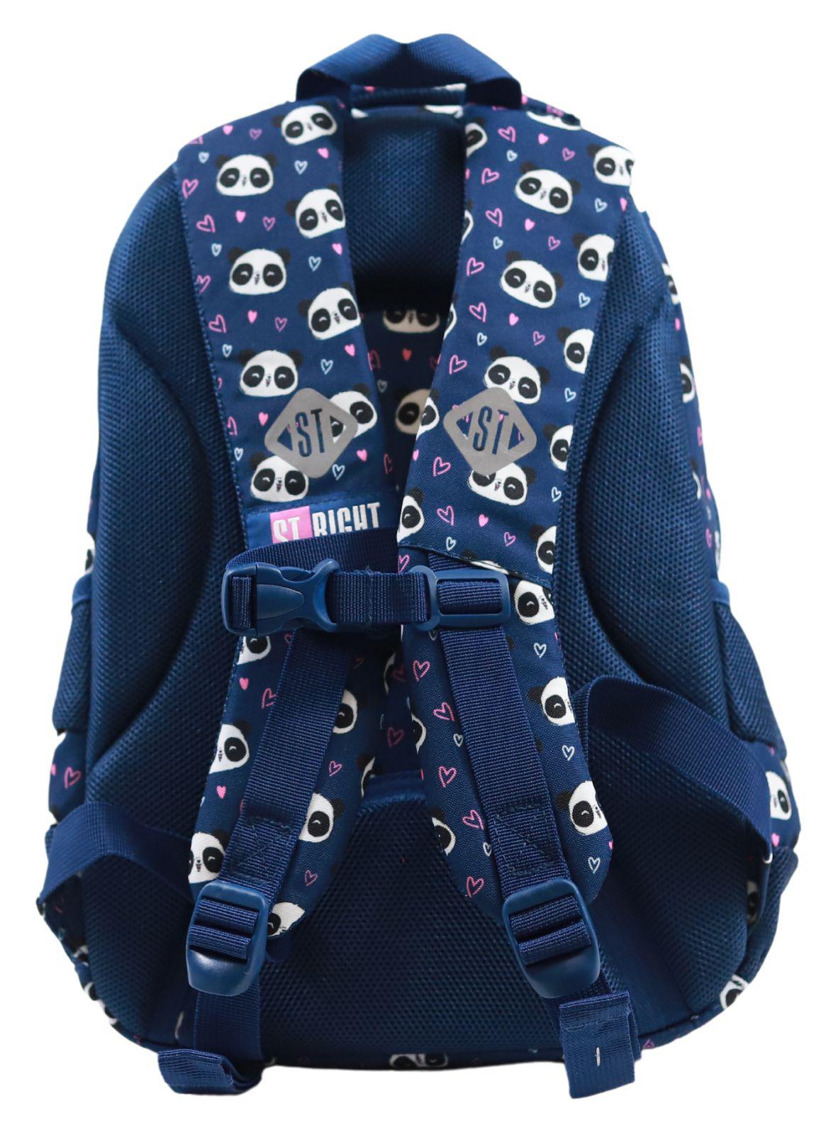 ■ St.Right - Love Panda - 3 Compartment Backpack - BP26 by St.Right on Schoolbooks.ie