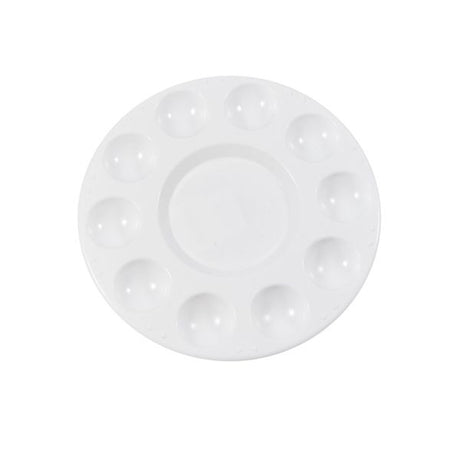 Jakar - Round White Plastic Palette - 17.5cm by Jakar on Schoolbooks.ie