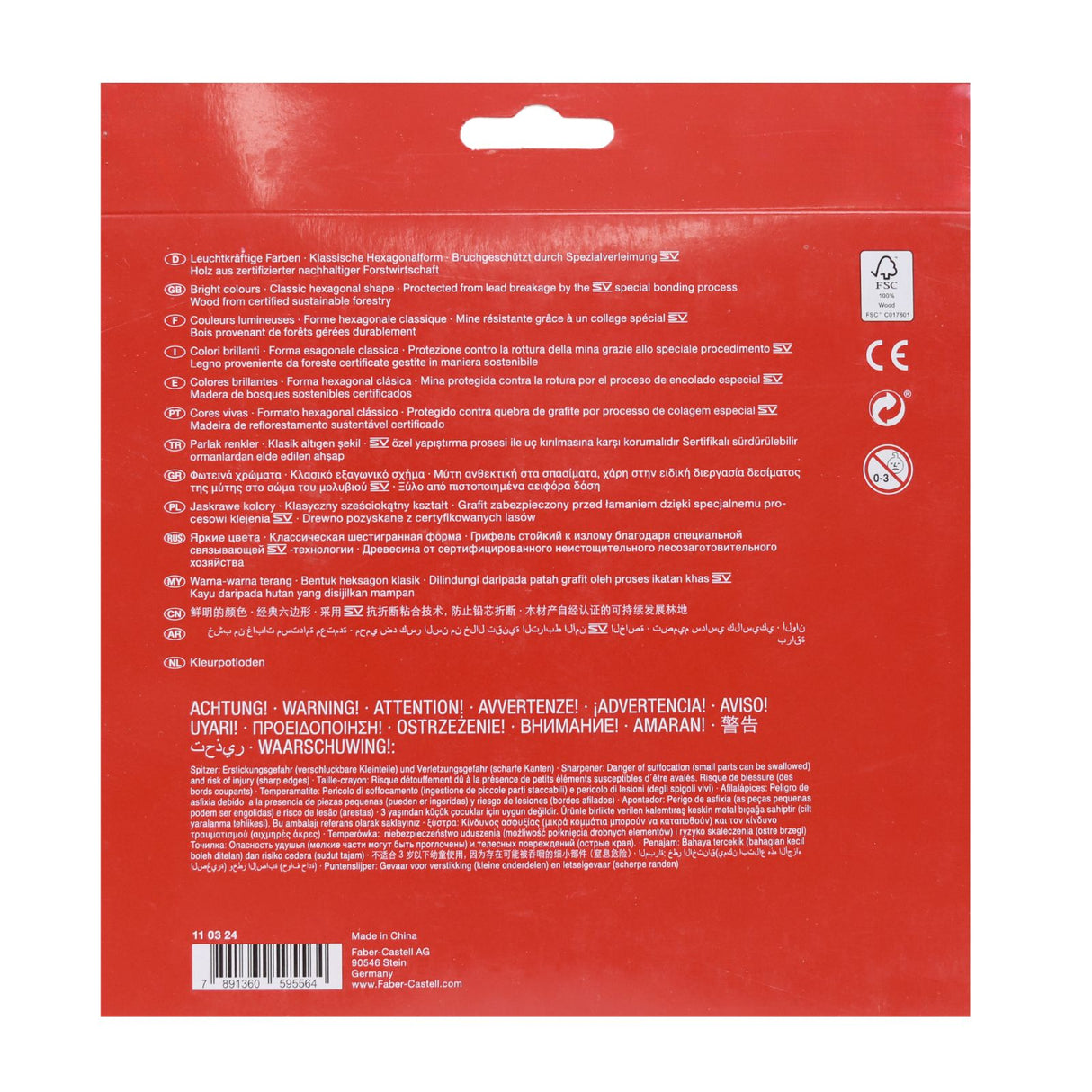 Faber-Castell - Eco Colour Pencils Box 24 With 3 Free Bio-Colours + Sharpener by Faber-Castell on Schoolbooks.ie