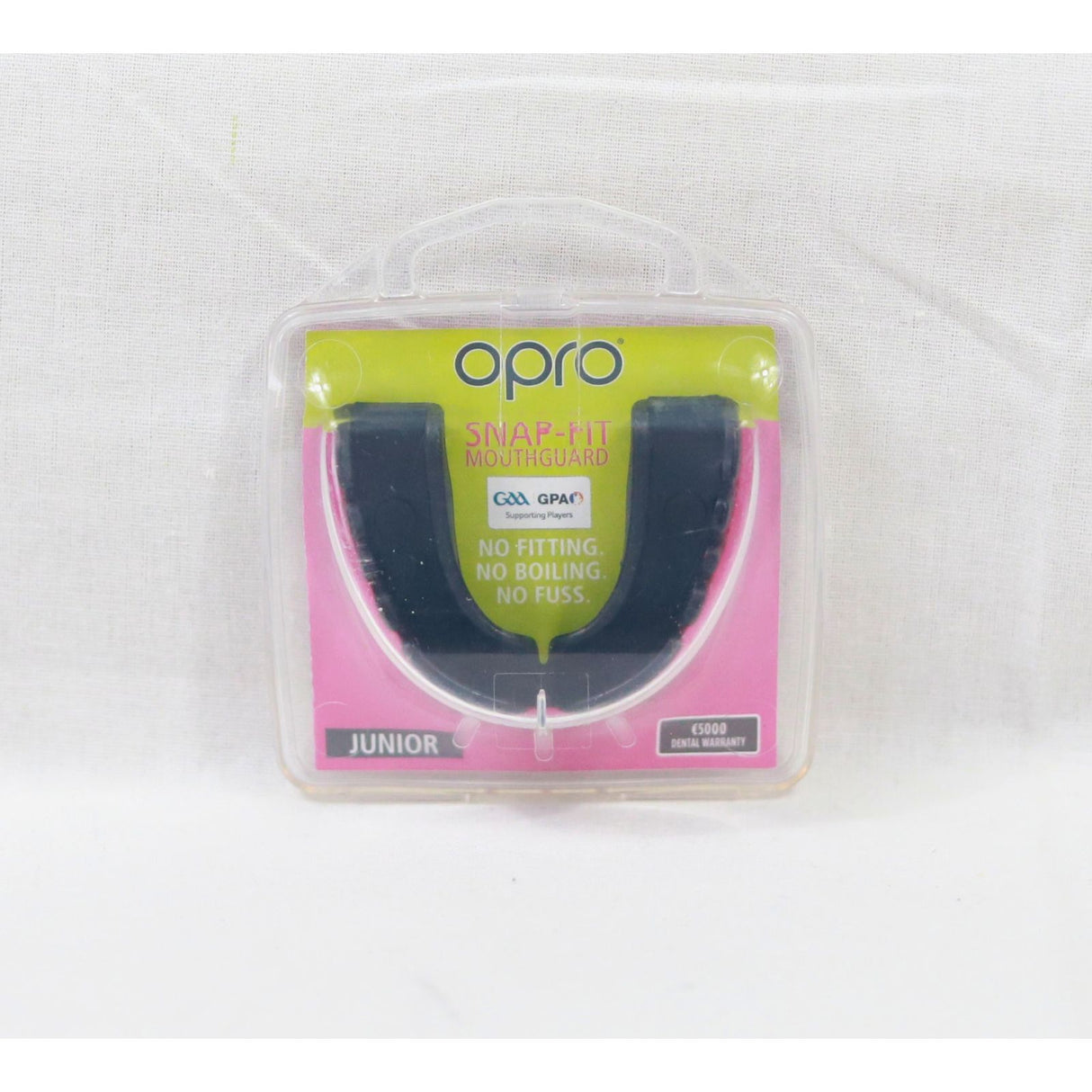 GAA OPRO - Snap-Fit Mouthguard - Jet Black by OPRO on Schoolbooks.ie