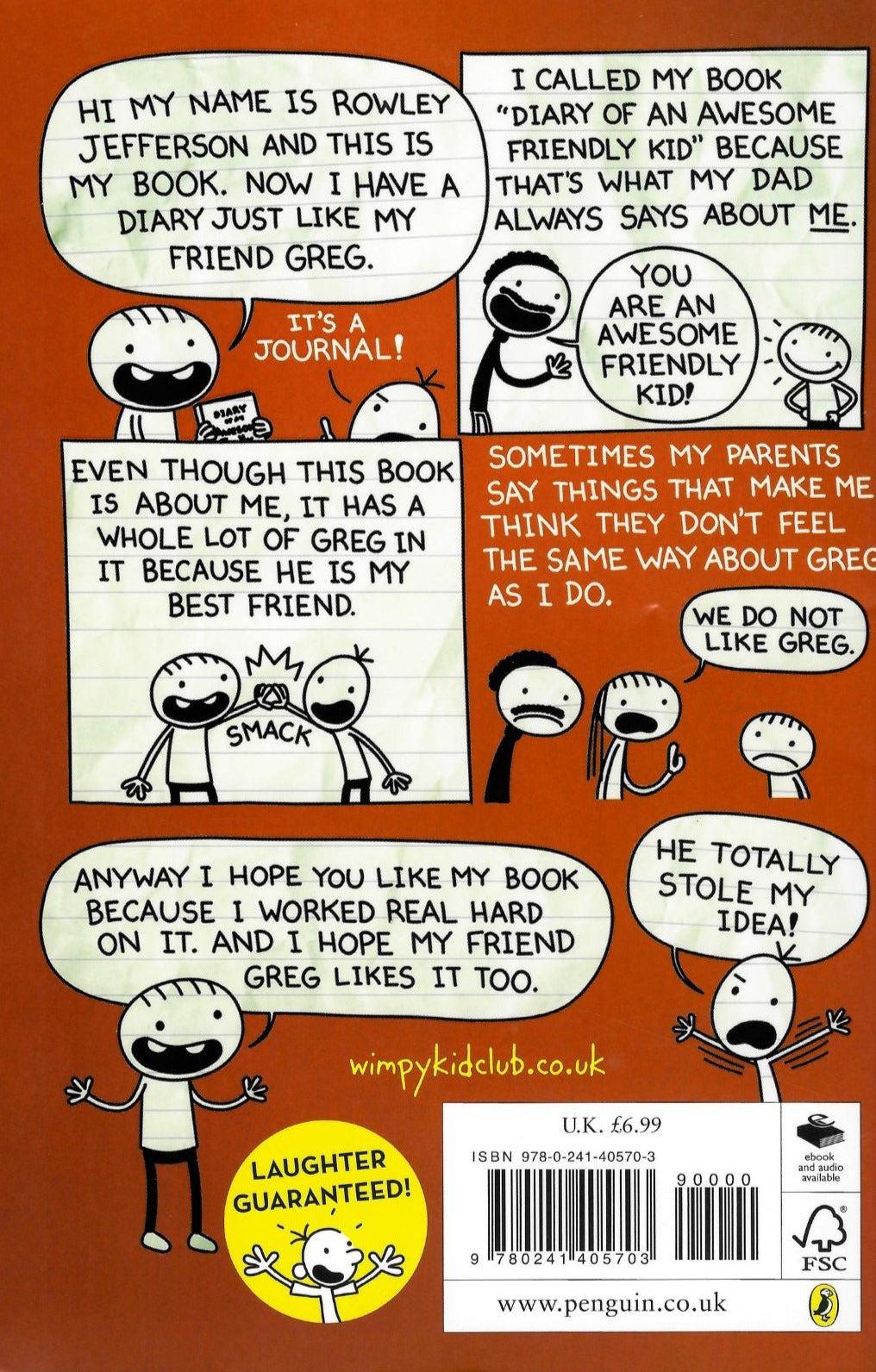 Diary of an Awesome Friendly Kid - Rowley Jefferson's Journal - Paperback by Penguin Books on Schoolbooks.ie