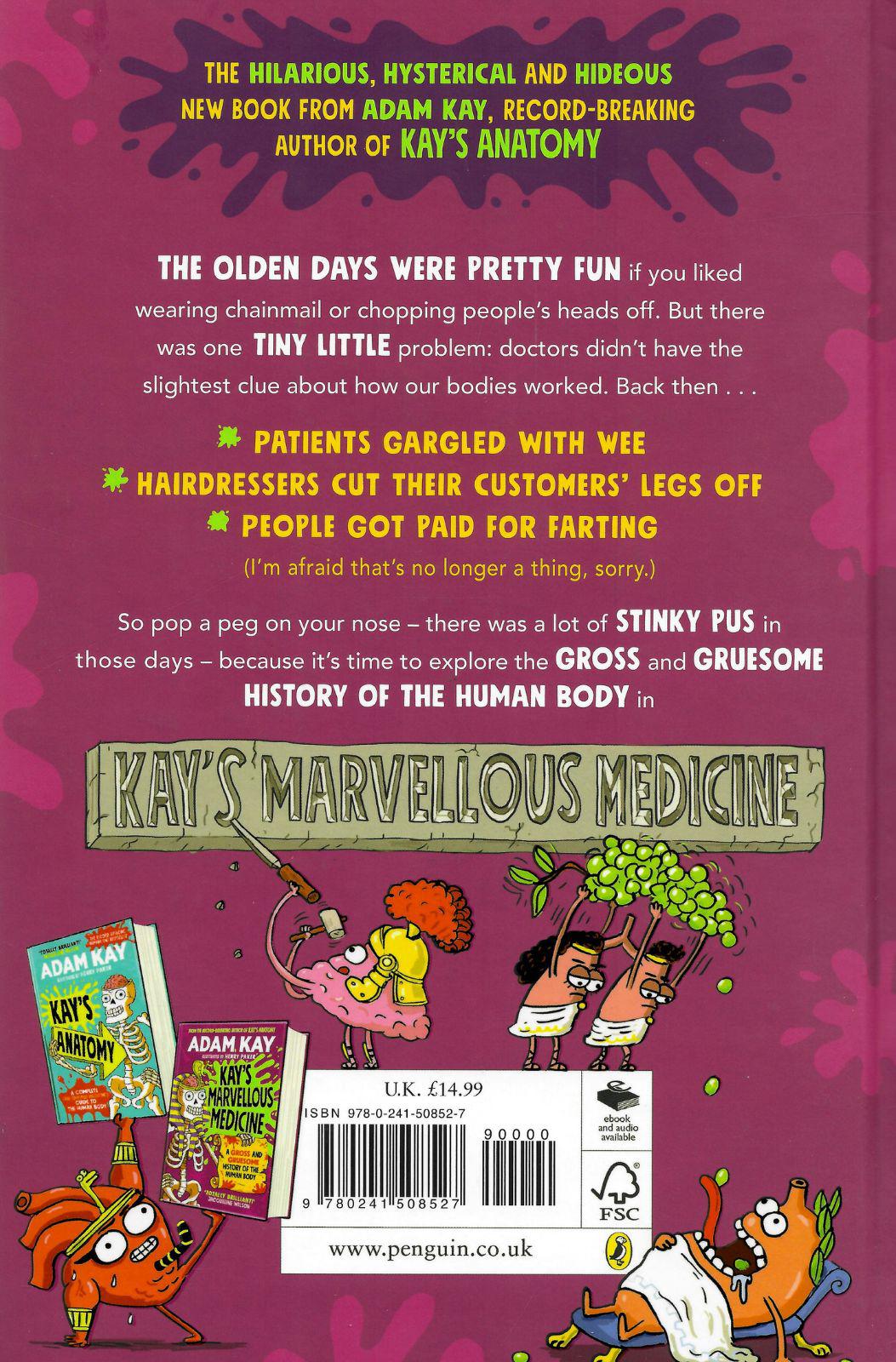 ■ Kay's Marvellous Medicine - A Gross and Gruesome History of the Human Body by Random House Children's Publishers UK on Schoolbooks.ie
