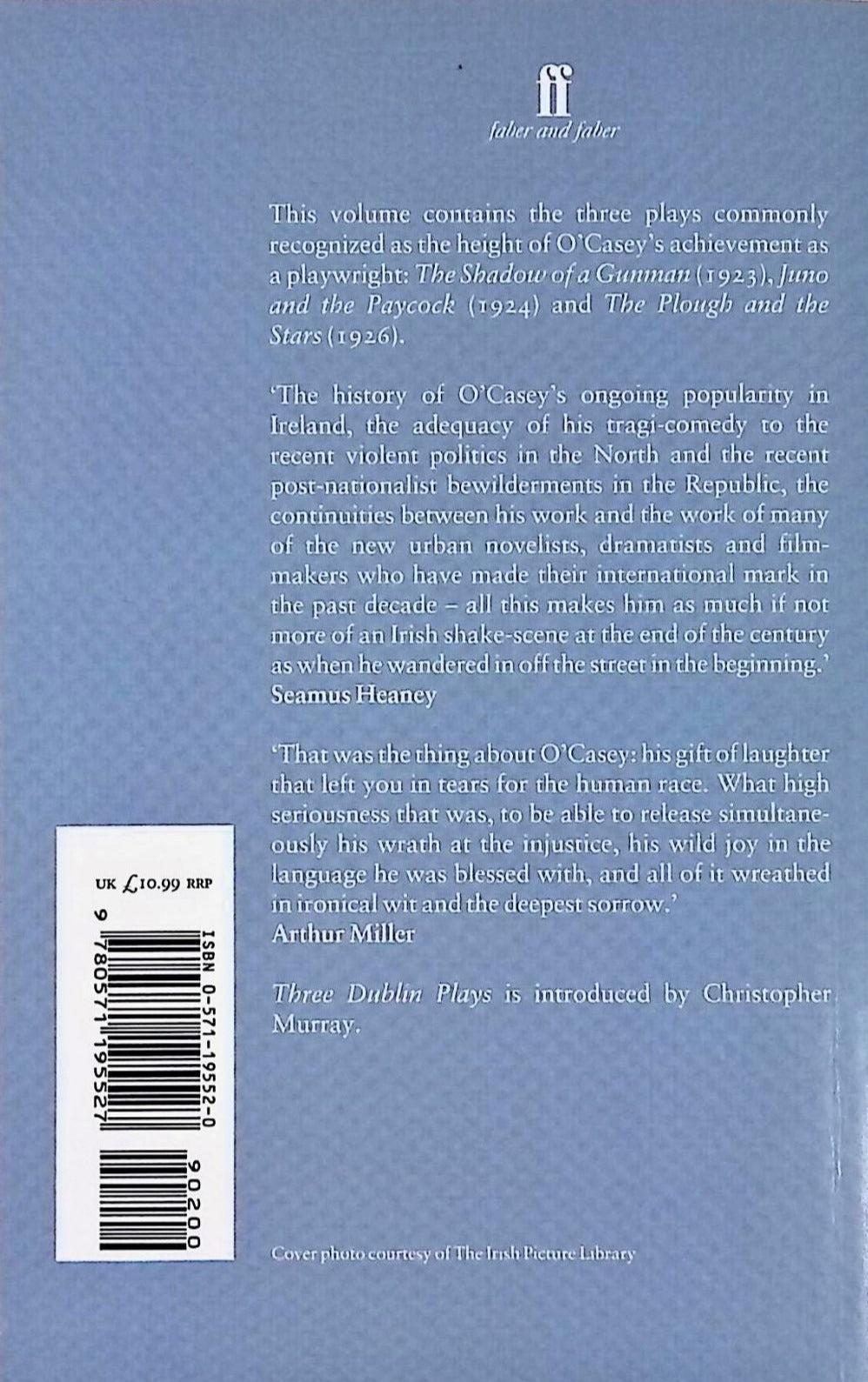 Three Dublin Plays - Juno Paycock, Shadow Gunman, Plough & The Stars by Faber & Faber on Schoolbooks.ie