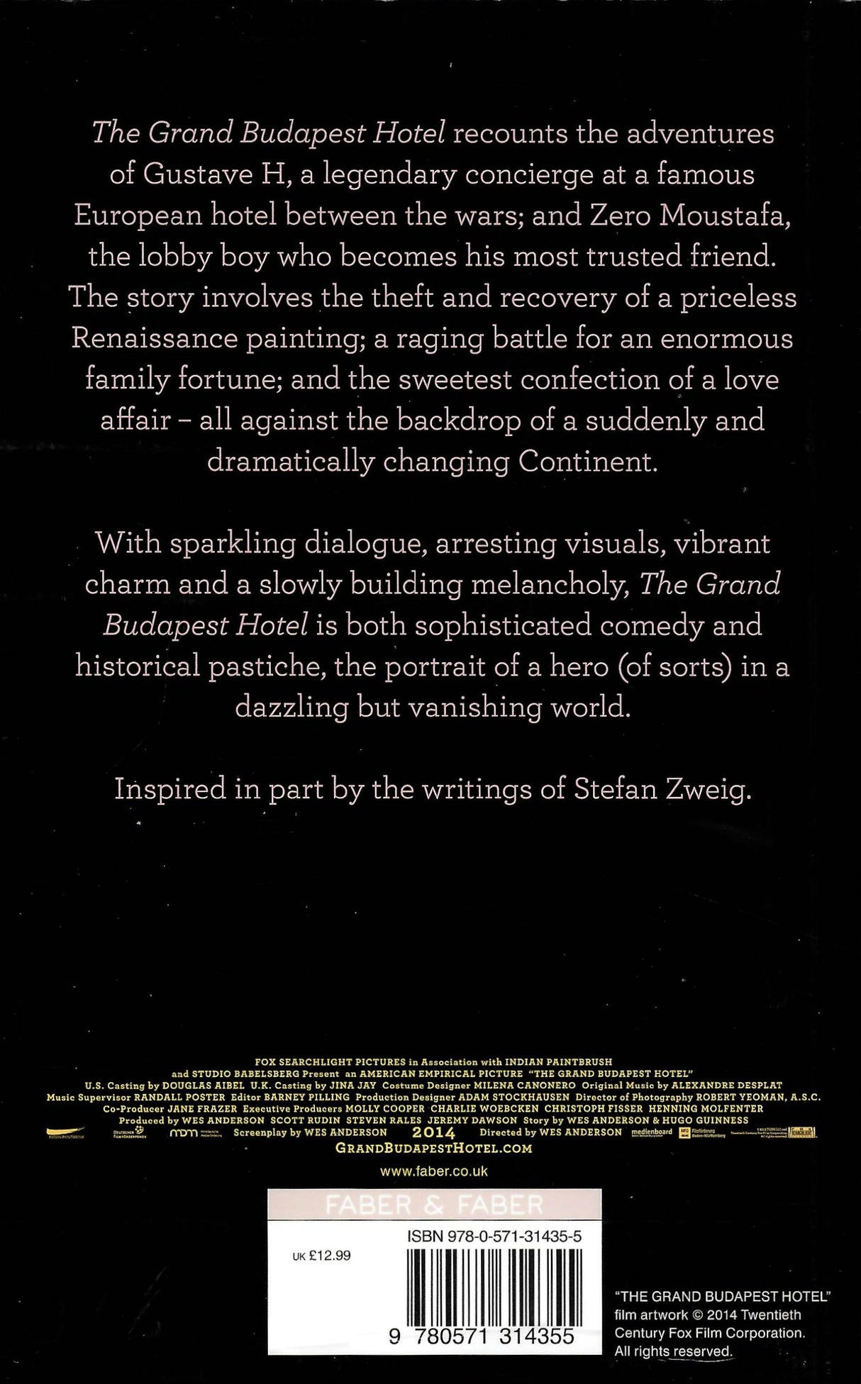 The Grand Budapest Hotel by Faber & Faber on Schoolbooks.ie